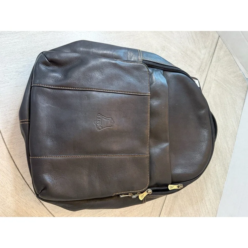 Links And Kings Crown Backpack Crown Black‎ Leather Collection New With Tags